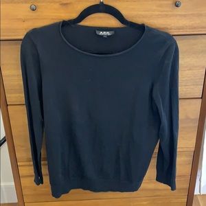 APC black cotton sweater